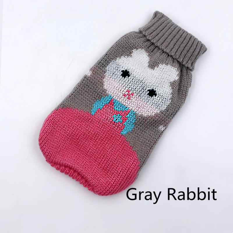 Cozy Knitted Sweater for Small to Medium Dogs - Stylish Winter Coat for Chihuahuas, Bulldogs, and Puppies