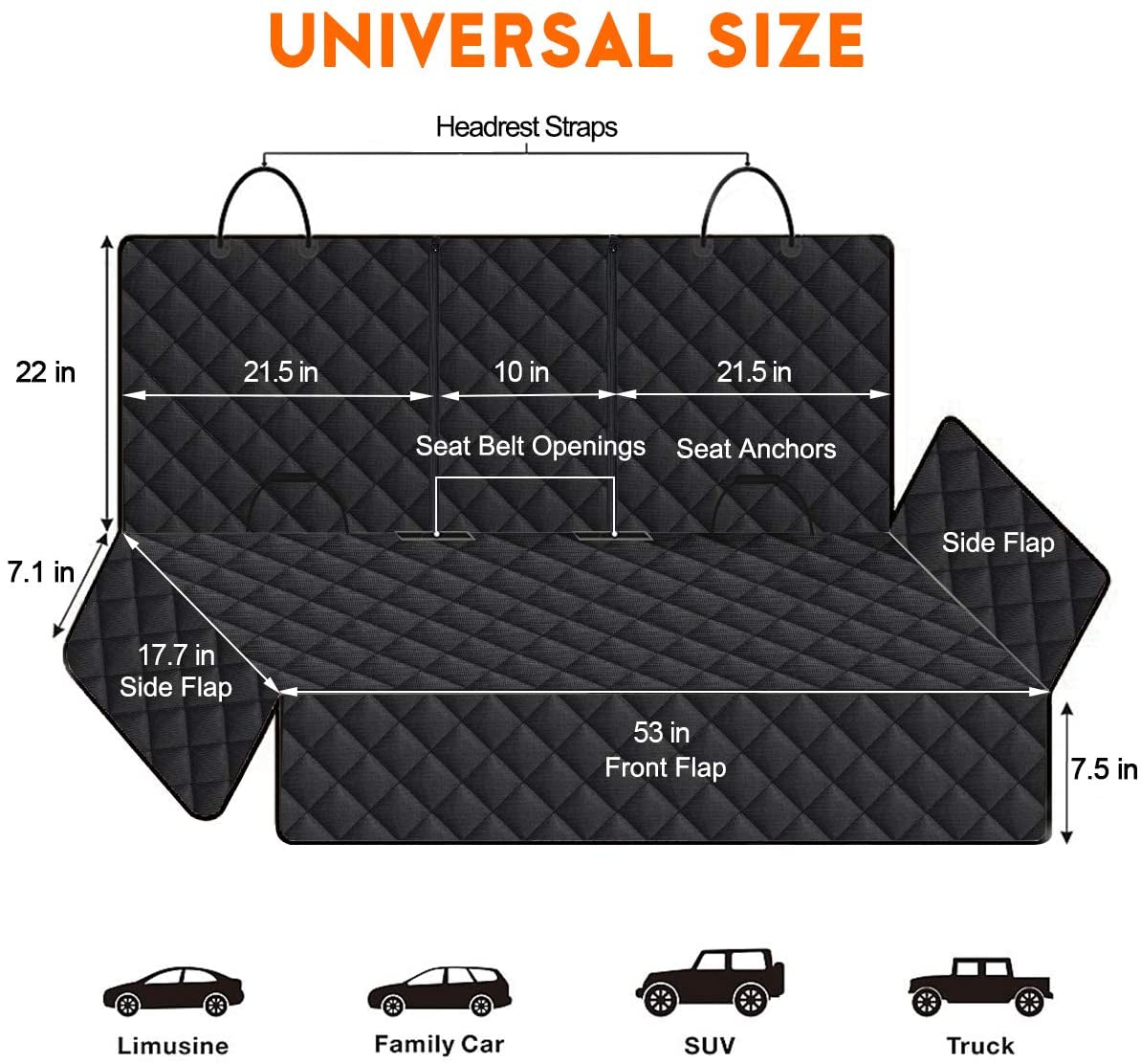 Transform Your Travels with Our Premium Waterproof Dog Car Seat Cover - Non-Slip, Adjustable, and Universal Fit for Ultimate Protection!