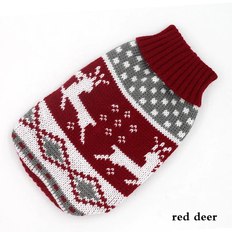 Cozy Knitted Sweater for Small to Medium Dogs - Stylish Winter Coat for Chihuahuas, Bulldogs, and Puppies