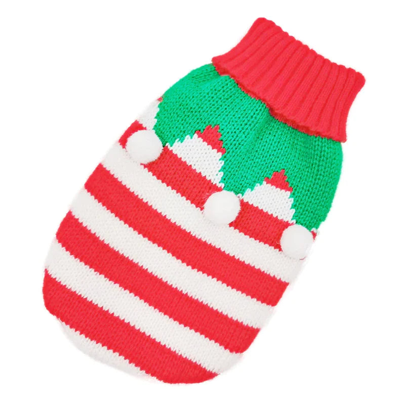 Cozy Knitted Sweater for Small to Medium Dogs - Stylish Winter Coat for Chihuahuas, Bulldogs, and Puppies