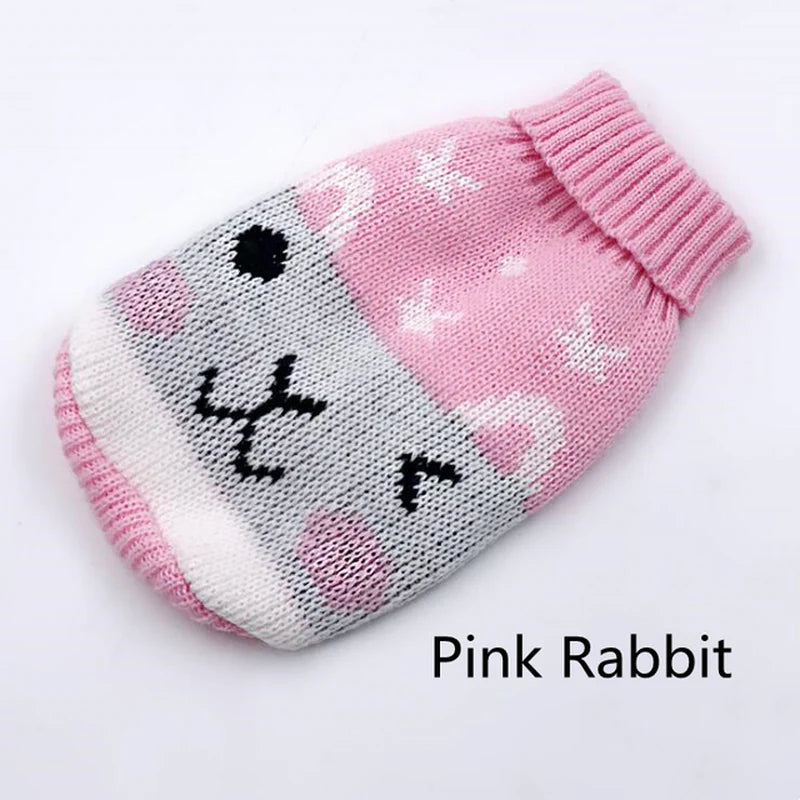 Cozy Knitted Sweater for Small to Medium Dogs - Stylish Winter Coat for Chihuahuas, Bulldogs, and Puppies