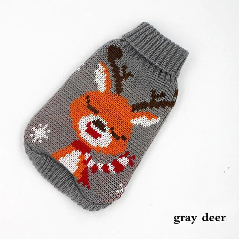 Cozy Knitted Sweater for Small to Medium Dogs - Stylish Winter Coat for Chihuahuas, Bulldogs, and Puppies