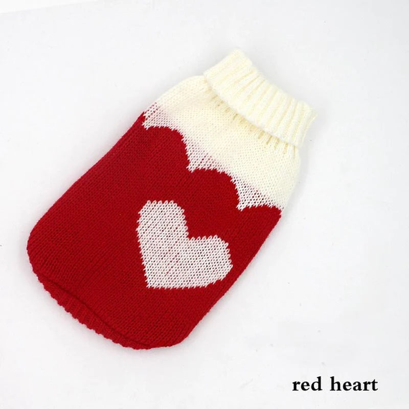 Cozy Knitted Sweater for Small to Medium Dogs - Stylish Winter Coat for Chihuahuas, Bulldogs, and Puppies