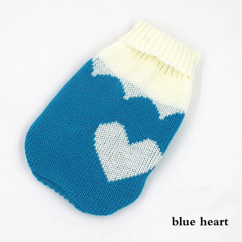 Cozy Knitted Sweater for Small to Medium Dogs - Stylish Winter Coat for Chihuahuas, Bulldogs, and Puppies