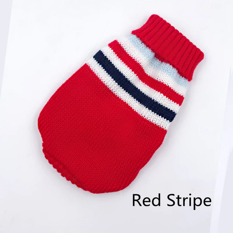 Cozy Knitted Sweater for Small to Medium Dogs - Stylish Winter Coat for Chihuahuas, Bulldogs, and Puppies