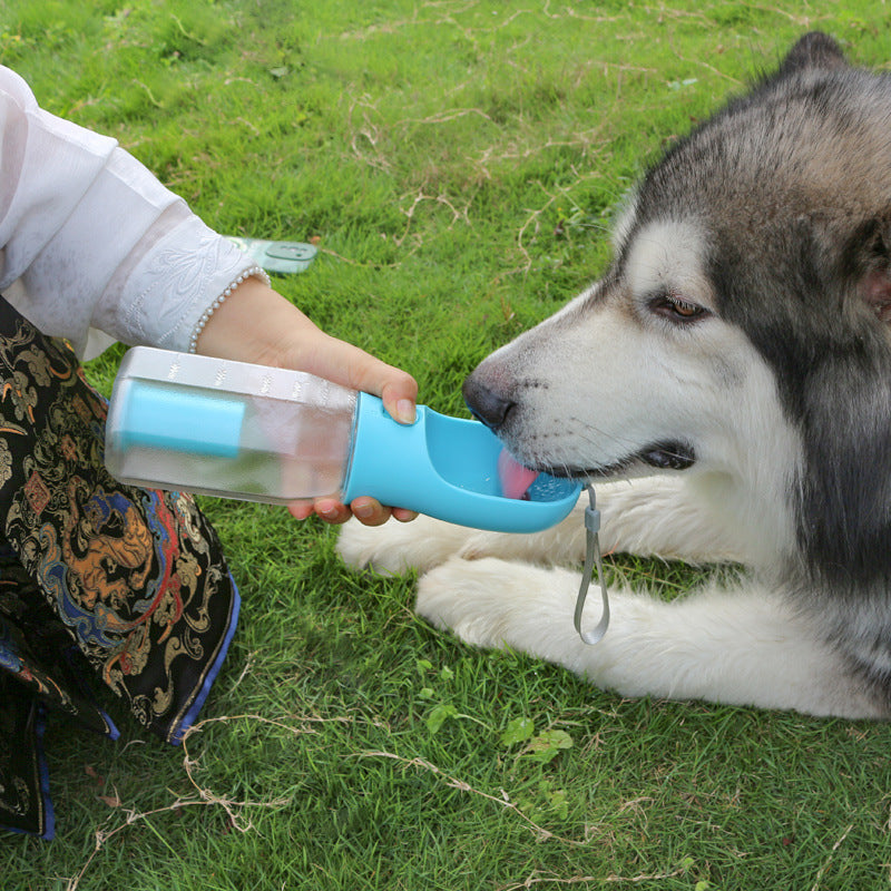 Ultimate 3-in-1 Portable Dog and Cat Water Bottle with Food Feeder and Poop Dispenser - Leak-Proof, Stylish, and Convenient for On-the-Go Pet Adventures!