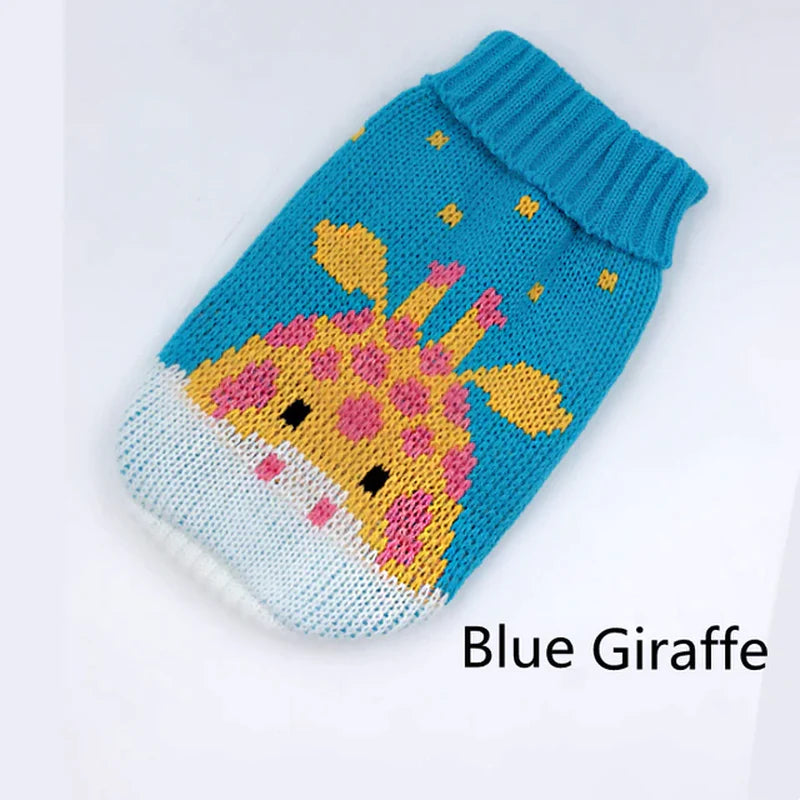 Cozy Knitted Sweater for Small to Medium Dogs - Stylish Winter Coat for Chihuahuas, Bulldogs, and Puppies