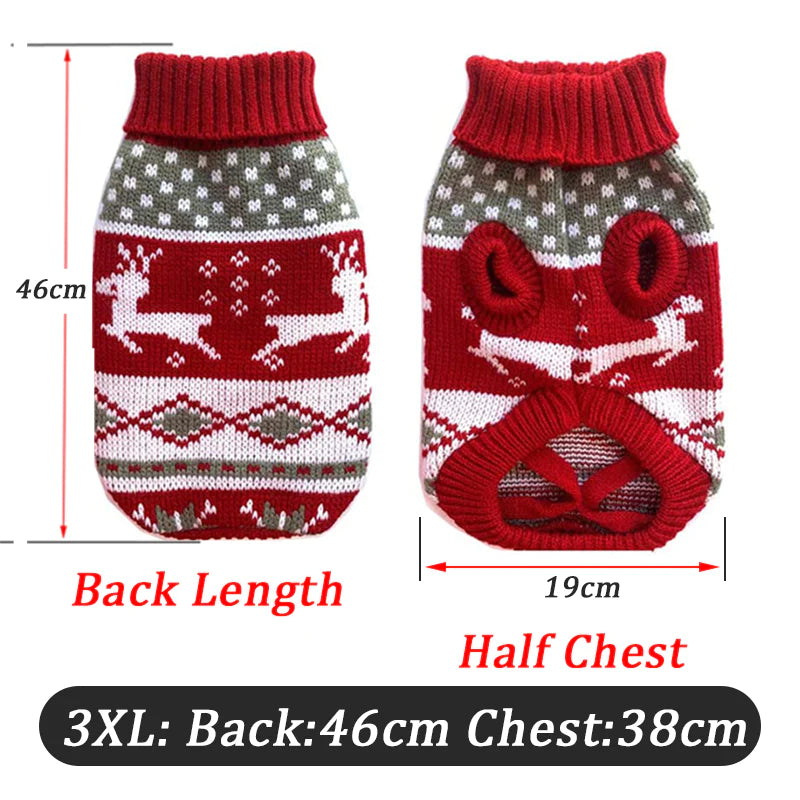 Cozy Knitted Sweater for Small to Medium Dogs - Stylish Winter Coat for Chihuahuas, Bulldogs, and Puppies