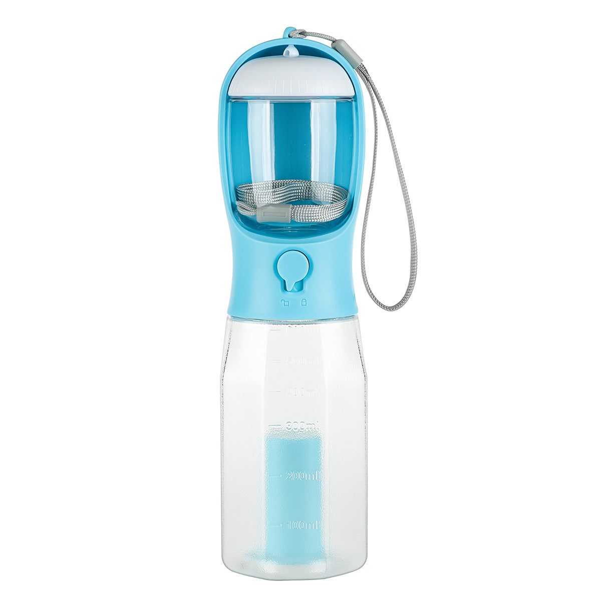 Ultimate 3-in-1 Portable Dog and Cat Water Bottle with Food Feeder and Poop Dispenser - Leak-Proof, Stylish, and Convenient for On-the-Go Pet Adventures!